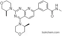 Molecular Structure of 1009298-59-2 (3-[2,4-Bis((3S)-3-methylmorpholin-4-yl)pyrido[5,6-e]pyrimidin-7-yl]-N-methylbenzamide)